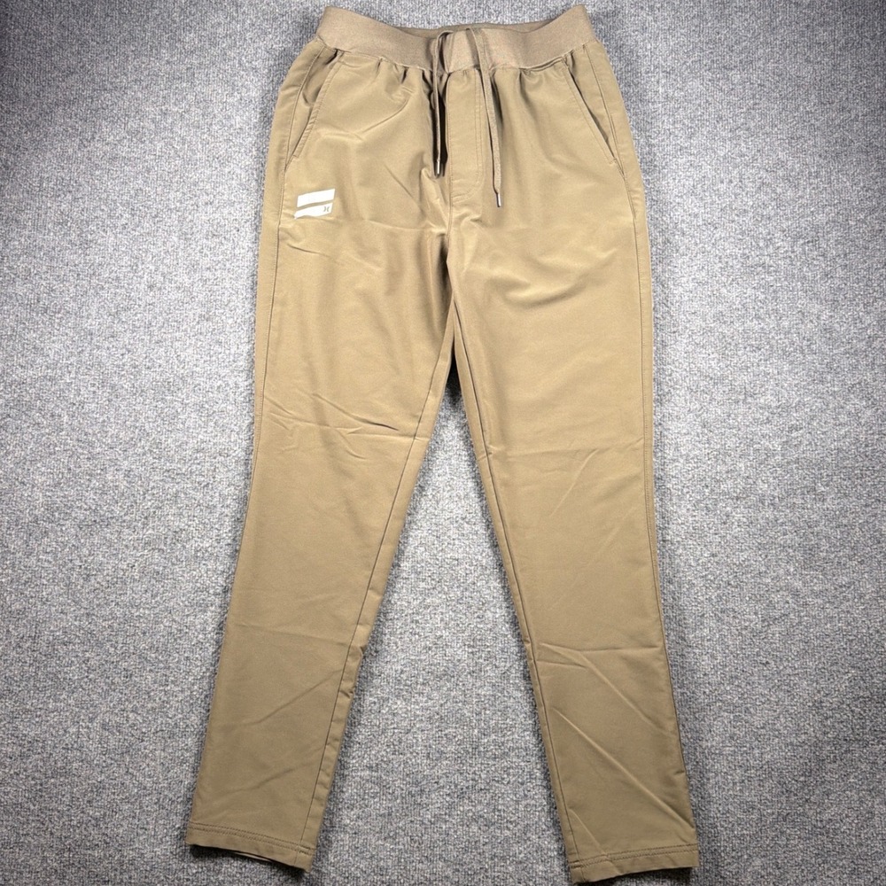 Hurley Athletic Jogger Pants Essential Travel Mens Small 28" Tan Active Tapered